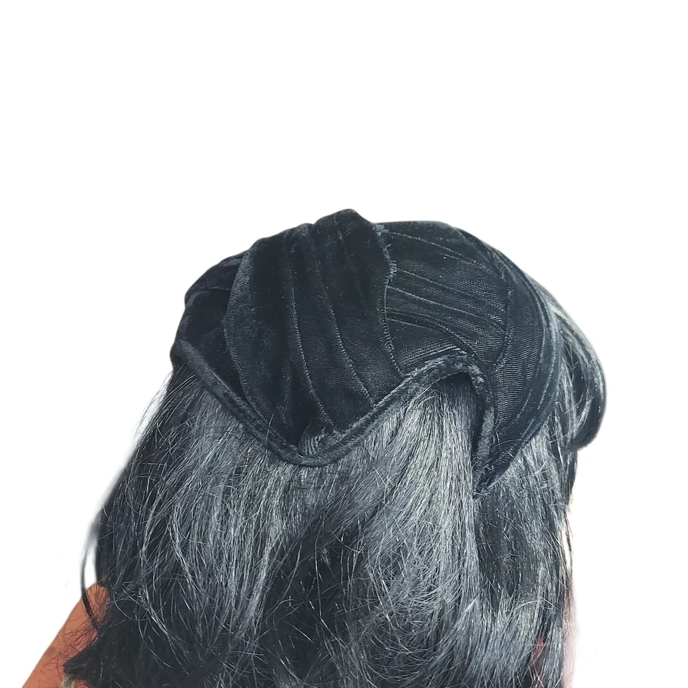 Valerie Modes Vintage Black Velvet Hat With Rhinestone Beaded Centerpiece Brooch